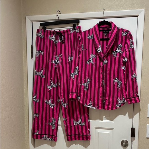 Room Service Other - Room Service nwot Pink Zebra Striped Pajamas